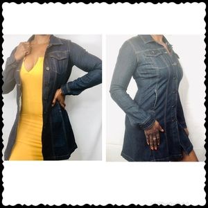 Indigo Rein Women’s Denim Jacket Dress Size Med.